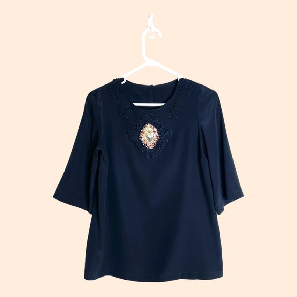 Dolce Gabbana Sacred Heart Lace Top